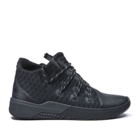 Womens Supra High Top Shoes REASON Black/Black | AU-38764